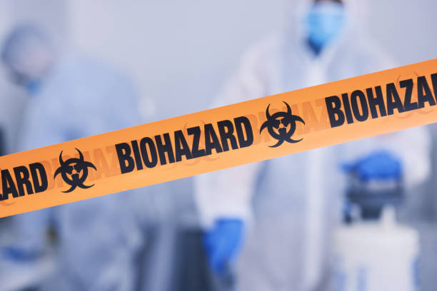 Professional Biohazard Cleanup technician working in Bowler, WI